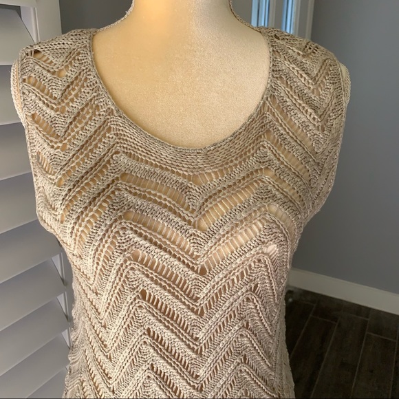 DRESS BARN ROZ & ALI KNITTED TANK TOP SIZE L - Picture 8 of 10